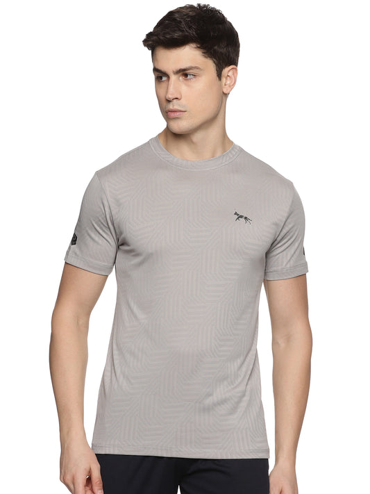 Wild Dogs Men Breathable Textured  Workout T-Shirt
