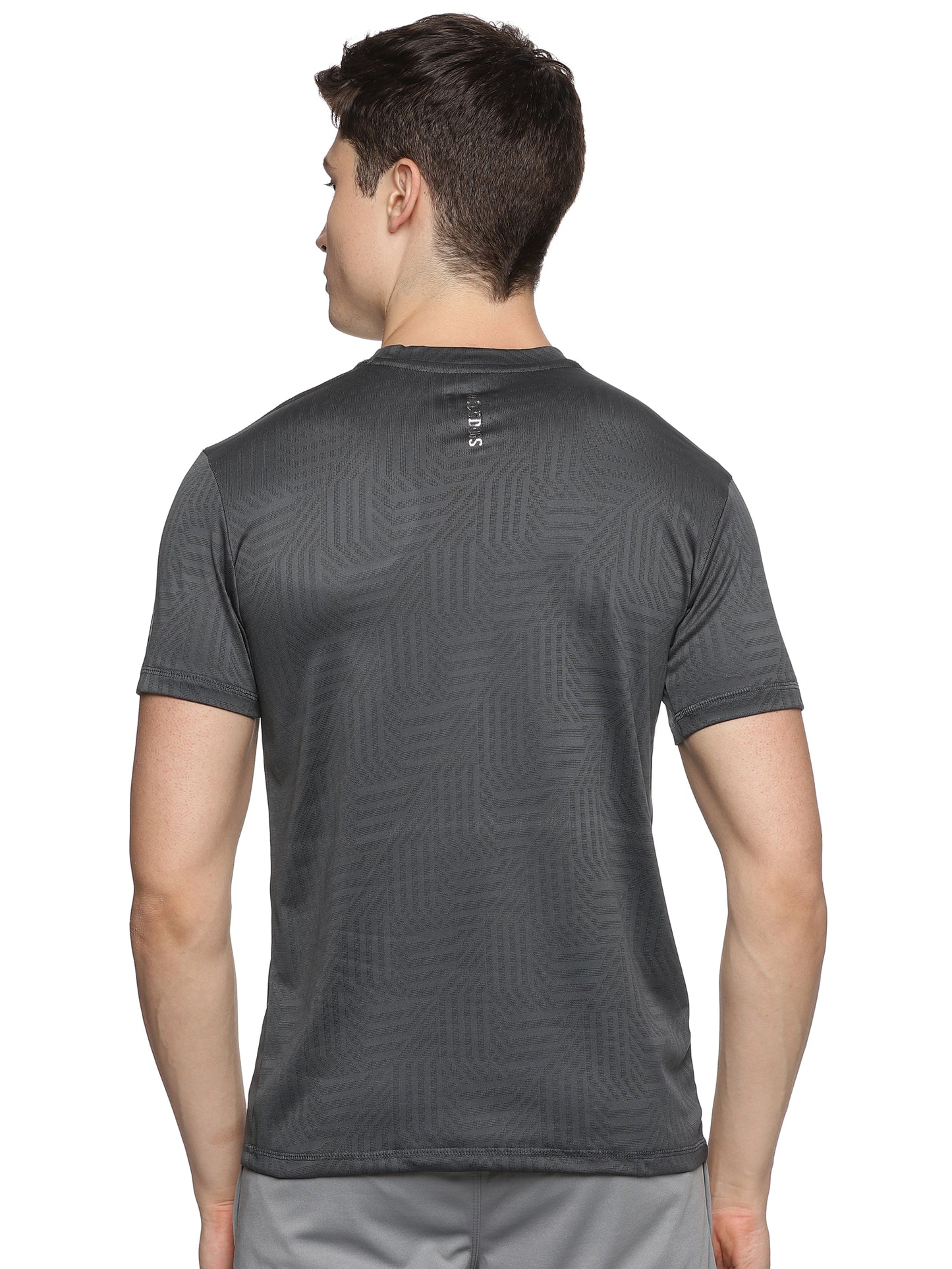 Wild Dogs Men Breathable Textured Workout T-Shirt