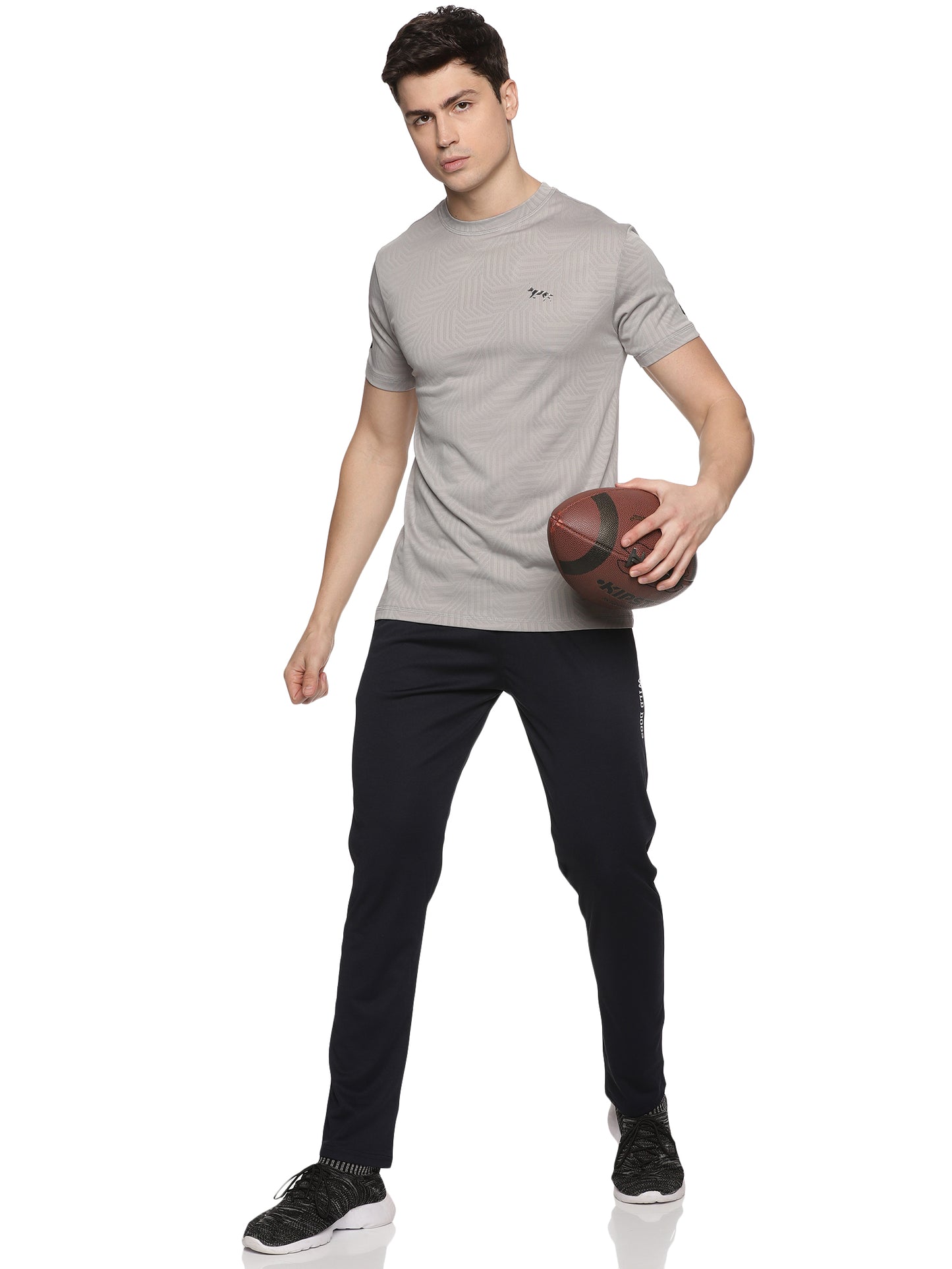 Wild Dogs Men Breathable Textured Workout T-Shirt