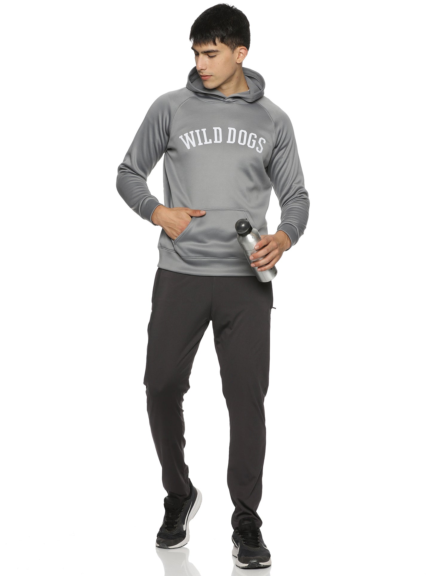 Wild Dogs Men's Grey Hoodie