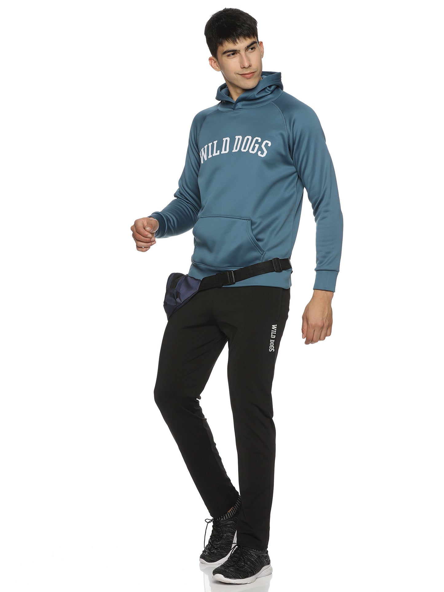 Wild Dogs Men's Sea Blue Hoodie