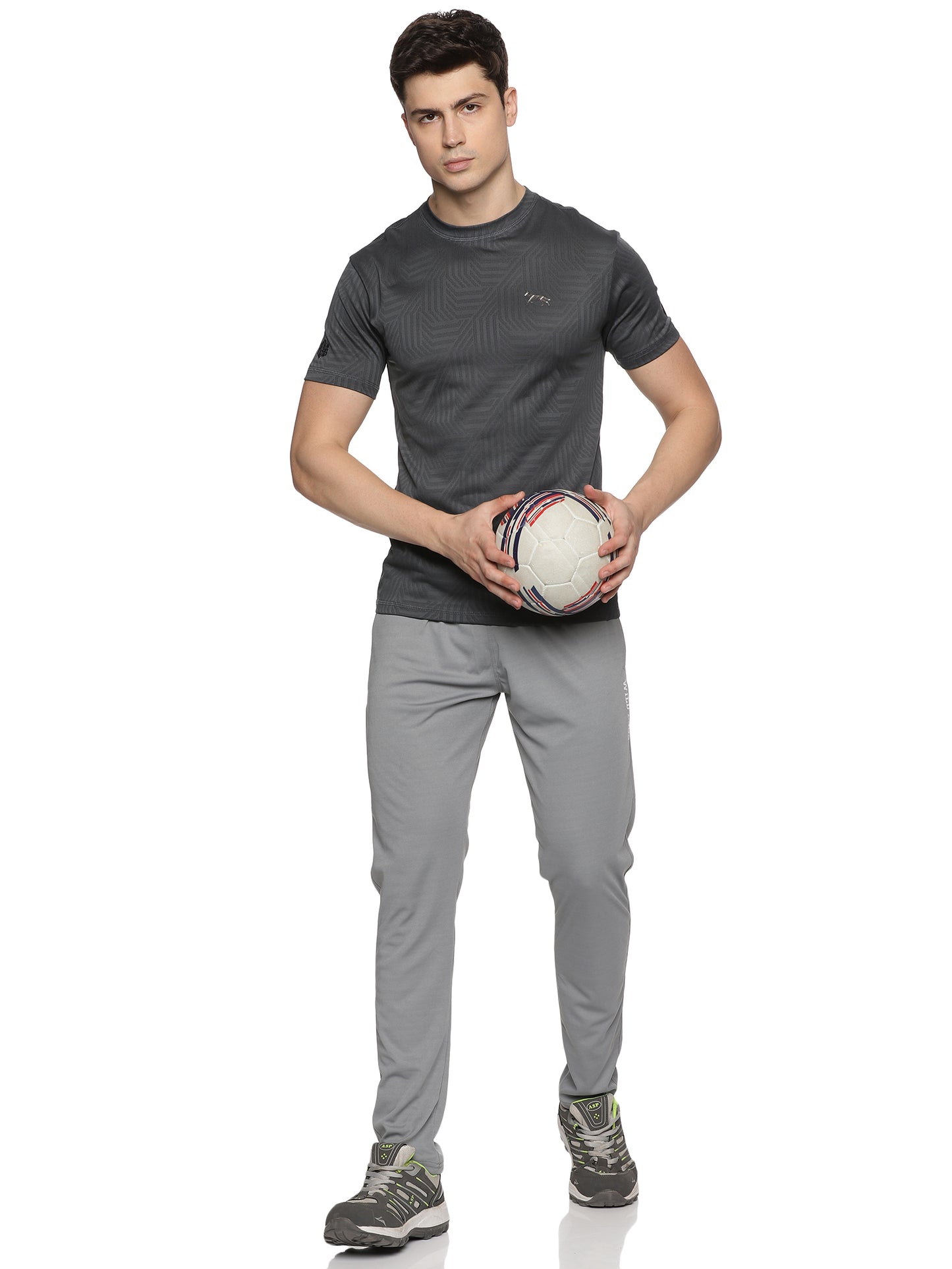 Wild Dogs Men Breathable Textured Workout T-Shirt