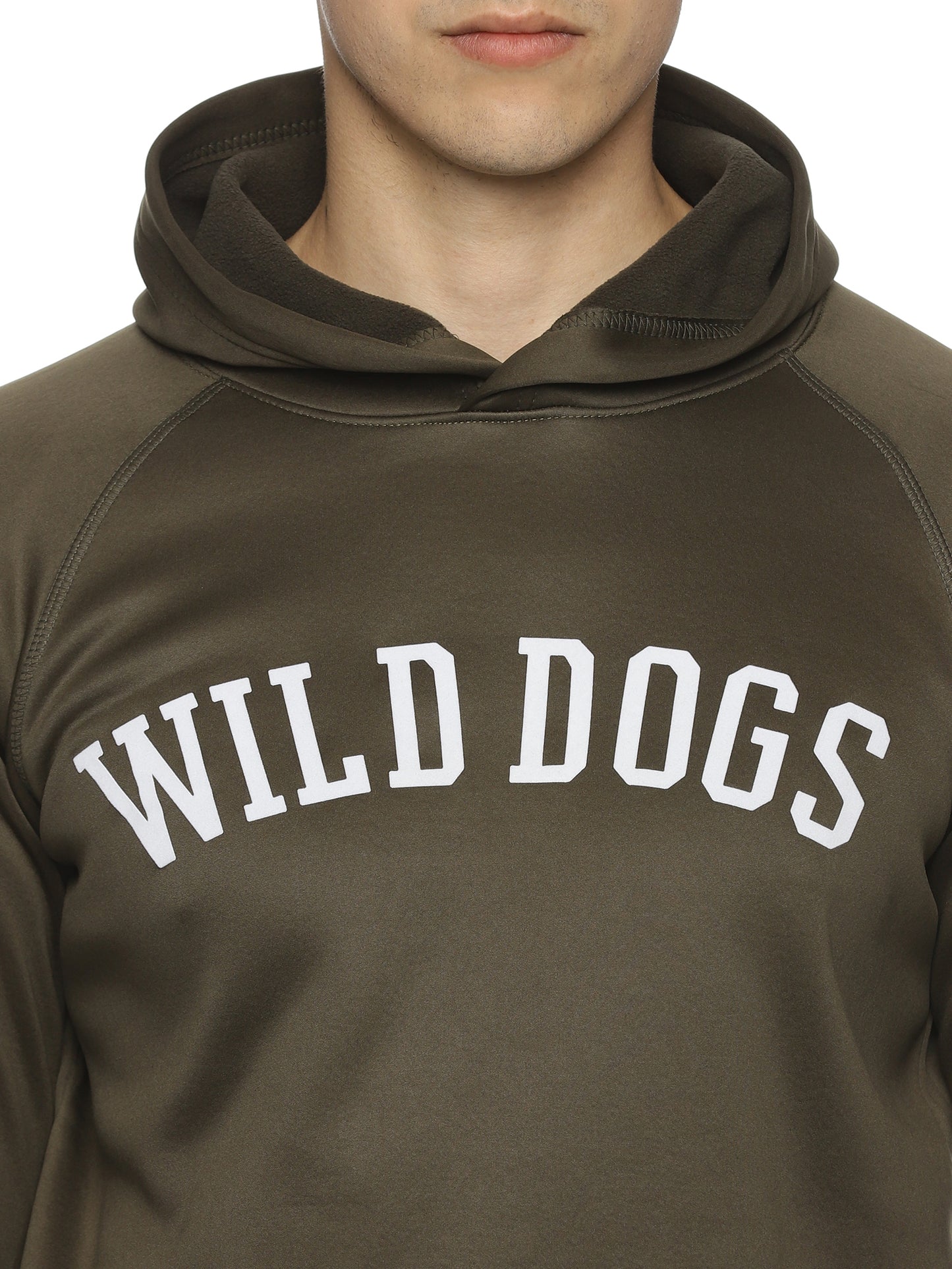 Wild Dogs Men Military Green Hoodie