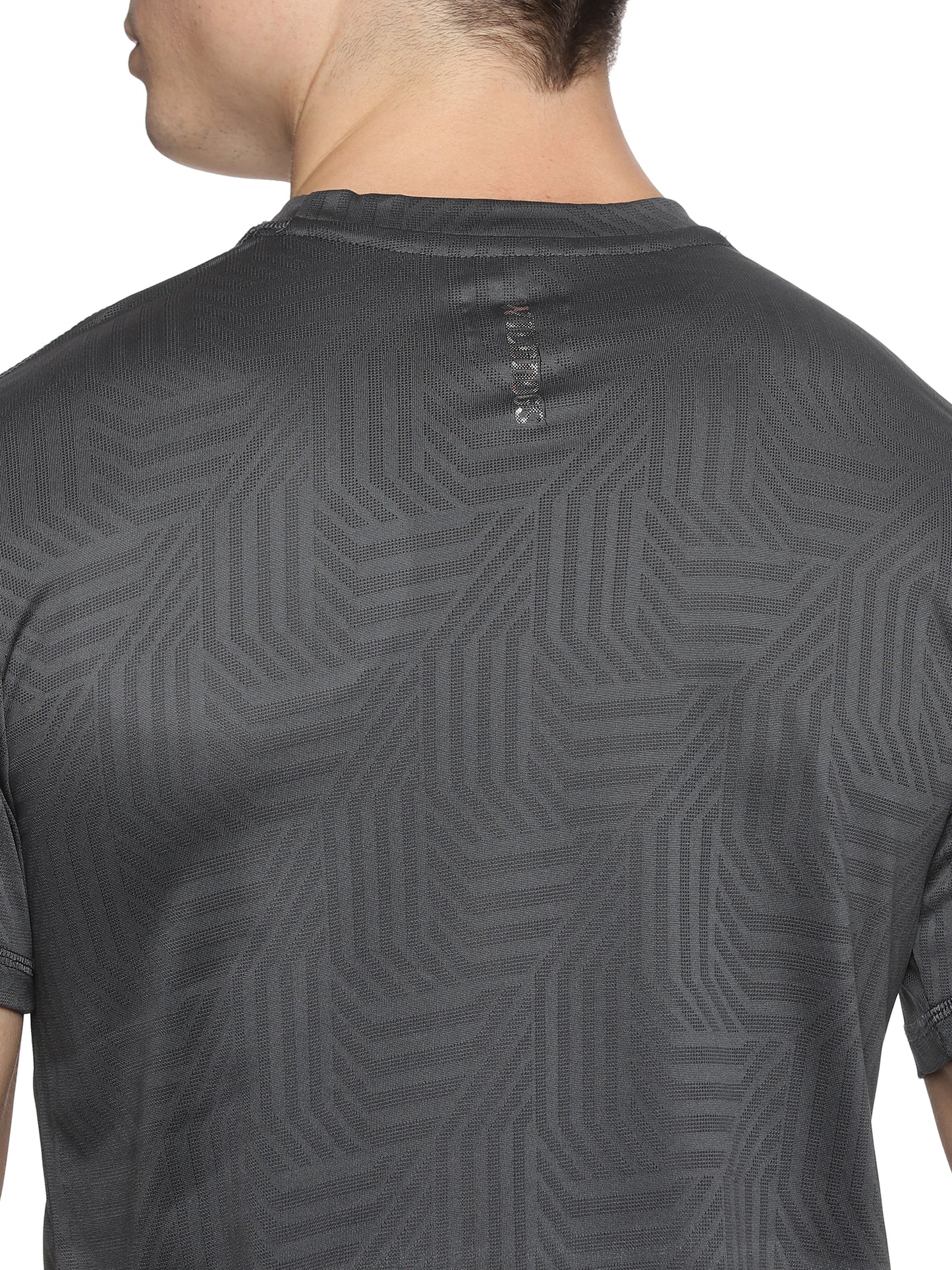 Wild Dogs Men Breathable Textured Workout T-Shirt