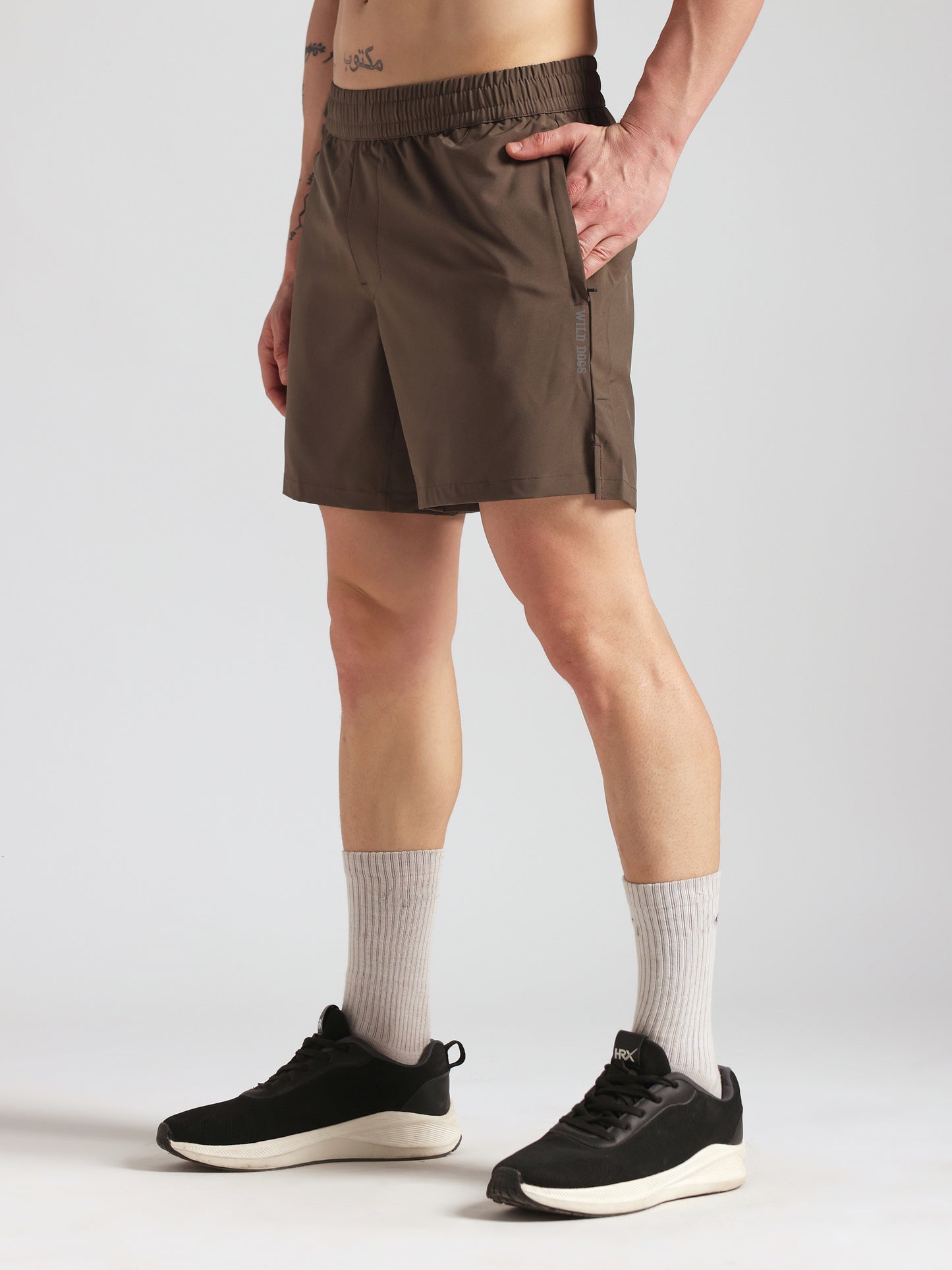 Men's Performance Workout Shorts - Brown