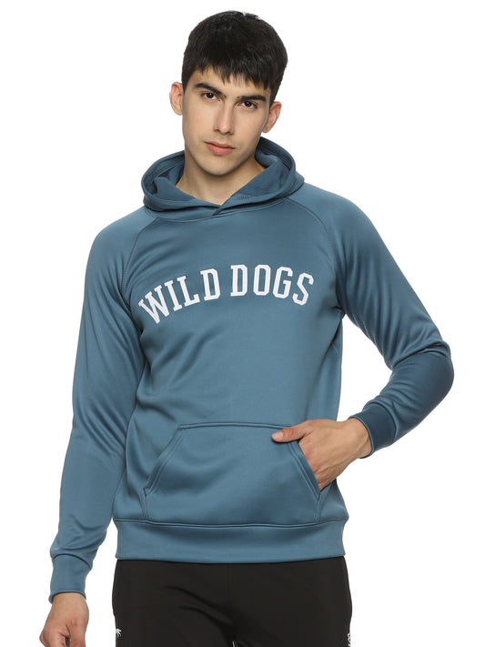 Wild Dogs Men's Sea Blue Hoodie